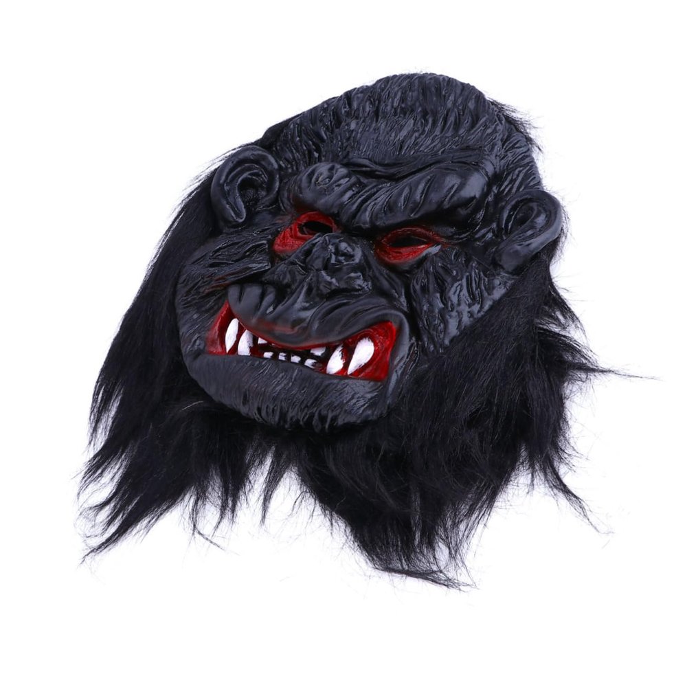 1Pc Halloween Gorilla Mask Scary Dress Up Prop for Costume Parties Lightweight Easy to Wear for Masquerade Balls and Halloween Celebrations