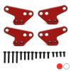 4pcs Metal Front Rear Shock Absorber Lower Mount seat for 1/10 Traxxas MAXX 2.0 V2 89076-4 WideMaxx Upgrade Parts Accessories(Red) view 2
