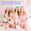 12 Pcs Sleepover Party Accessories Set, Cute Bow Headbands and Animal Masks, Plush Eye Covers & Spa Headbands for Girls Pajama Party view 2