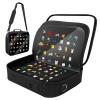 20 Pages Enamel Pin Display Bag - Large Pin Book for Collectors, Portable Travel Pin Board Carrying Case with Protective Film & Handle & Strap, Pin Holder Trading Book for Pins, Earrings and Brooches view 1