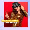 2 Pcs Adult Glitter Top Hats Magician Hat with Gold Trimming Party Hats Top Hat for Halloween Cosplay Party Accessory (Color Style 2) view 3