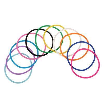 10Pcs Soft Silicone Jelly Bracelets Extremely Stretchy Rubber Wristbands for Parties Themes and Everyday Wear Fashion Accessory for Adults