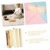 1Set Percussion Rhythm Block with Mallet Drumsticks Music Teaching Supply for Beechwood Construction Compact Lightweight Design for view 4