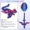 4 Pack 3D Printed Dragon Egg Toy, Fidget Toys for Children, Xmas Gift for Adults with Stress, Autism, ADHD, Easter Egg fillers for Easter, Valentine's Day (4 PCS) view 3