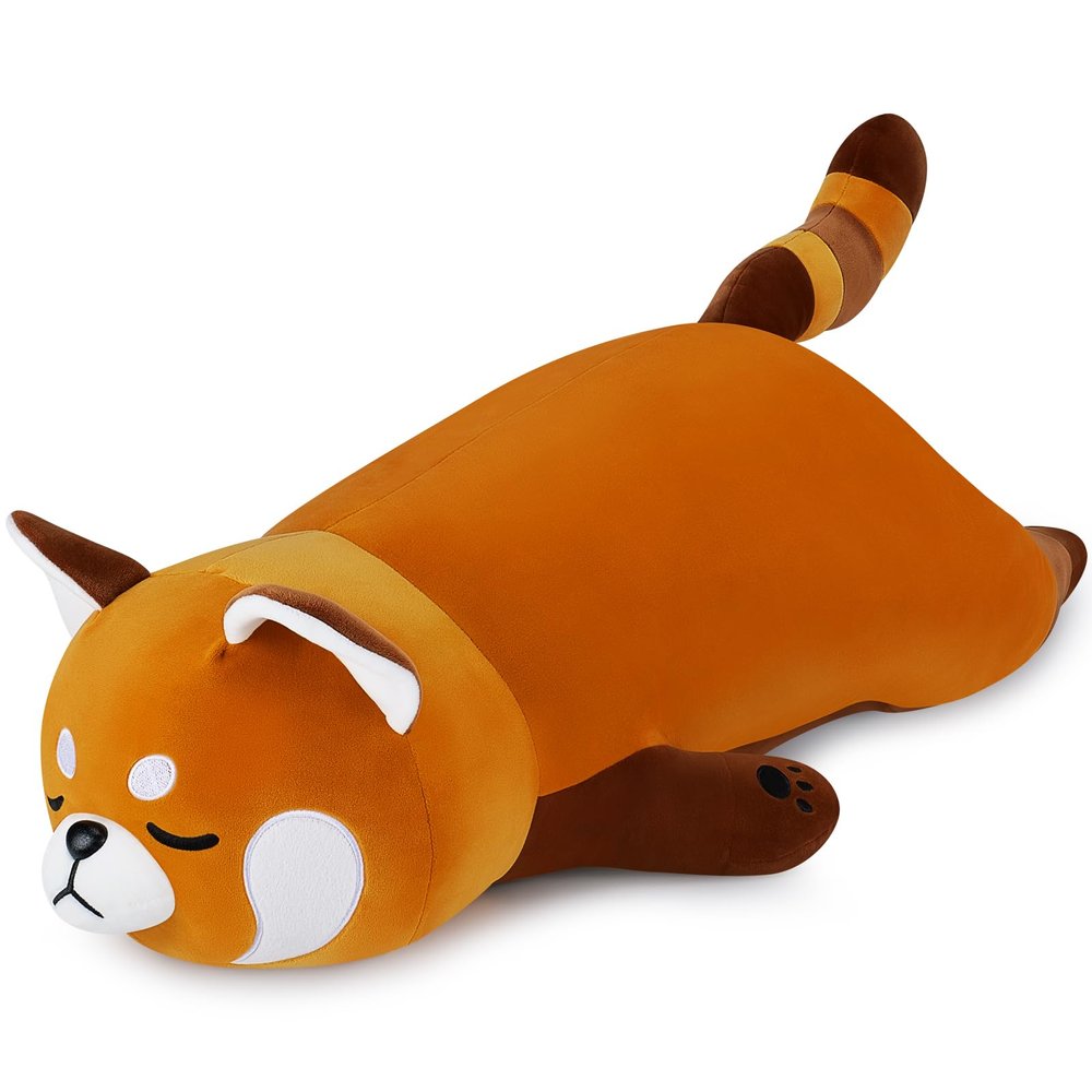 19'' Large Red Panda Plush Stuffed Animal- Cute Red Panda Plush Pillow Plushies, Big Plushie Toy, Cute Hugging Boby Pillow Stuffed Animal, Birthday Gifts for Kids Girls Boys