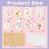 160PCS Wildflower Birthday Party Decorations, Flower Floral Cupcake Toppers Decoration for Baby Shower Party Wedding Bridal Shower Supplies Flower Cake Decor view 3