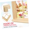 2Pcs Miniature Window Frame Models Tiny Doll House Ornaments for DIY Decor Sturdy Construction Rustic Style Furniture Accessories view 3