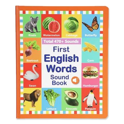 BLOCKv English Learning Sound Book for Kids 470+ Words, 21 Themes with American Accent | Interactive Phonics & Vocabulary Learning Toy for Toddlers Ages 3-6 | Educational Gift for Preschoolers(3-6Y)