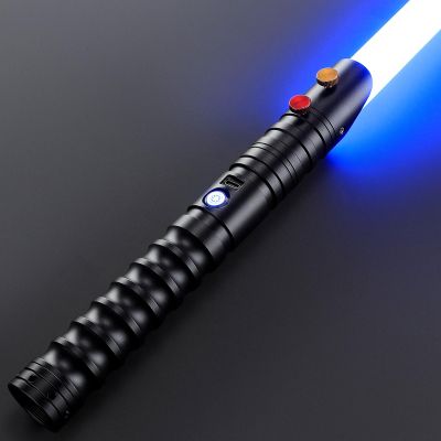 CVCBSER Upgrade App Dueling Lightsaber, Motion Control 34 Sets Sound Effects and 16 Colors Changeable, Smooth Swing Metal Light Saber for Adults
