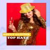 2 Pcs Adult Glitter Top Hats Magician Hat with Gold Trimming Party Hats Top Hat for Halloween Cosplay Party Accessory (Color Style 1) view 3