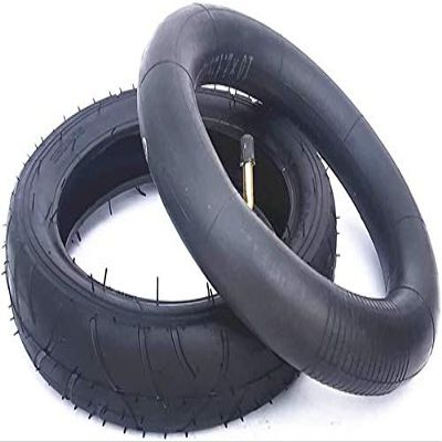 , 10 Inch Pneumatic Inner and Outer Tires, Non-Slip and Wear-Resistant, Suitable for Baby Cages/Scooters, 260X55,10X2.0 Optional Scooter Tires