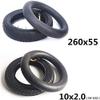 , 10 Inch Pneumatic Inner and Outer Tires, Non-Slip and Wear-Resistant, Suitable for Baby Cages/Scooters, 260X55,10X2.0 Optional Scooter Tires view 3