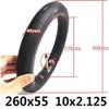 , 10 Inch Pneumatic Inner and Outer Tires, Non-Slip and Wear-Resistant, Suitable for Baby Cages/Scooters, 260X55,10X2.0 Optional Scooter Tires view 4