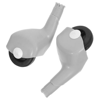 2pcs Silent Swivel Scooter Wheels Replacement for Balance Cycling Smooth Maneuverability Floor Protection Easy Installation for Indoor Play