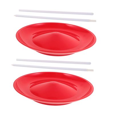 BESPORTBLE 2pcs Juggling Plate and Stick: Performance Prop for Circus Acts and Stage Performances - Easy to Balance Plates with Sticks