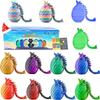 Mydethun 12 Pack 3D Printed Dragon Mystery Egg Set - 2 Rare Glow-in-The-Dark Dragons, Bulk Articulated Fidget Toys with Lore Cards, Easter Basket Stuffers, Party Favors, Classroom Prizes for Kids view 1