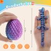 Mydethun 12 Pack 3D Printed Dragon Mystery Egg Set - 2 Rare Glow-in-The-Dark Dragons, Bulk Articulated Fidget Toys with Lore Cards, Easter Basket Stuffers, Party Favors, Classroom Prizes for Kids view 4