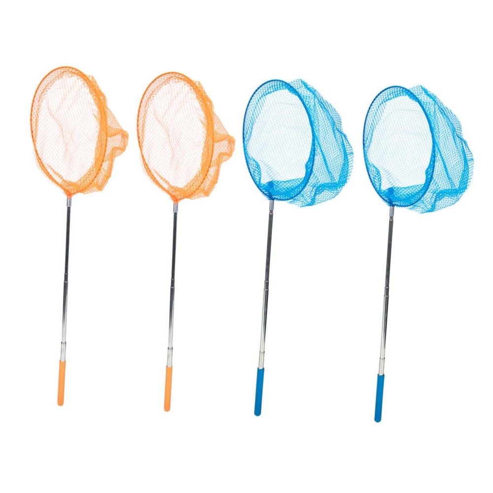 4Pcs Extendable Butterfly Nets for Telescopic Insect Catching and Fishing Net Outdoor Fun for Boys and Non Slip Handle for Nature Exploration