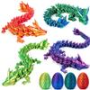 3D Printed Dragon Egg Toy, Fidget Toys for Children, Xmas Gift for Adults with Stress, Autism, ADHD, Perfect Christmas Stocking Stuffer (4 Pack) view 1