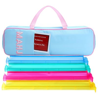 Aliceset Mahjong Rack Storage Bag 21 x 6.5 x 2 Inches Mahjong Gifts for Women Mah Jong Tile Bags with Zipper for Tiles and Pushers Rack Storage Bags Gifts Accessories(Only Bag)