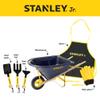 Stanley Jr. Kids Wheelbarrow Set  6-Piece Durable Toddler Wheelbarrow & Garden Tools  Child Outdoor Toy for Ages 3+  Fun, Educational Backyard Play with Apron, Gloves & Tools view 4