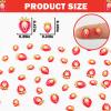 120 Pieces Tiny Strawberry Decor for Dollhouse Micro Resin Decor for DIY Crafts Mini Things for Fairy Garden Micro Landscaping Decoration view 3