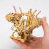 ROUASD RW-V4 12CC Steam Engine Model That Works  Mini V-Shape 4 Cylinder Reciprocating Metal Engine for 90-150cm Steamships, Forward & Reverse Function, Experiment Kit for Adults view 1