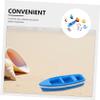 10pcs Miniature Beach Accessories Set Dollhouse Lifebuoy Boat with Paddles for DIY Micro Landscape Decoration Realistic Beach for Imaginative Play view 3