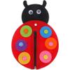 MOUNTTU Felt Board for Toddlers, Non-Woven Ladybird DIY Kit, Learn to Zip and Button DIY Ladybird Craft Early Learning Basic Life Skills for Kids Sew Fun Animals Kit Shoe Tie Practice for Kids view 1