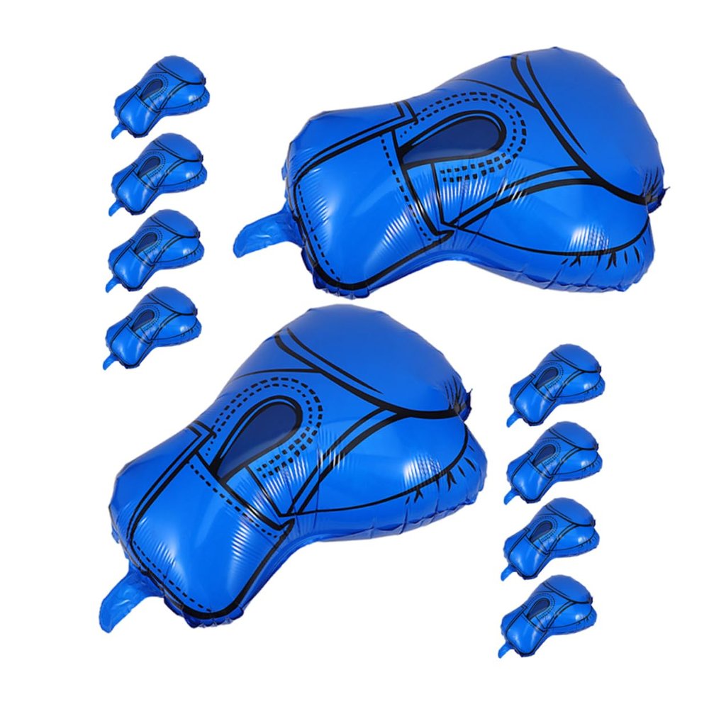 10Pcs Vibrant Aluminum Foil Punching Balloons for Boys Birthday Wrestling Party Decorations Sports Celebrations Gym Events Easy Inflation Realistic Design