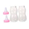 2Pcs Jumbo Bottle Piggy Bank Transparent Milk Bottle Candy Jar for Shower Engaging Savings for Capacity Coin Bank Pink view 1