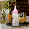 2Pcs Jumbo Bottle Piggy Bank Transparent Milk Bottle Candy Jar for Shower Engaging Savings for Capacity Coin Bank Pink view 4