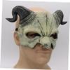 1PC Devil Half Face Mask for Halloween Party Ghostlike Masquerade Prop for Cosplay for Costume Parties and Festivals Fine Workmanship and Novelty Design view 2