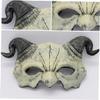 1PC Devil Half Face Mask for Halloween Party Ghostlike Masquerade Prop for Cosplay for Costume Parties and Festivals Fine Workmanship and Novelty Design view 3
