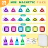 3 otters Travel Magnetic Tiles with Case, 44PCS Mini STEM Toys Travel Magnetic Building Blocks for Kids Christmas Party Birthday Gift Classroom Prize view 4