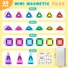 3 otters Travel Magnetic Tiles with Case, 25PCS Mini Travel Magnetic Building Blocks STEM Toys for Boys Girls Birthday Party Gift Classroom Prizes Christmas view 4