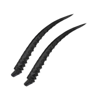 1 Pair Realistic Horn Headdress DIY Props Creative Horn Decor for Halloween Costume Parties and Festivals Unique Headdress Ornament
