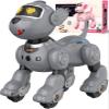 anysun Remote Control Robot Dog for Kids, Programmable Smart Puppy Intelligent Learning Dancing Walking RC Robot Toys for Girls and Boys (Gray) view 1