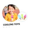 GETAJGHSD 3pcs Ice Cream Shaped Freezer Mold PET Chill Toys for Summer Fun Water Freezing Toys for Dogs and Cats Creative Cooling Teething for Puppies and Kittens view 3