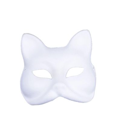 10Pc DIY Pulp Blank White Masks for Painting Comfortable Full Face Costume Masks for Arts Crafts Educational Props and Imaginative Play