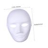 6Pcs DIY Blank Pulp Masks for Hand Painted Unpainted Masks for Creative Personalization for Birthday Carnival Masquerade and Holiday Parties view 2
