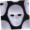 6Pcs DIY Blank Pulp Masks for Hand Painted Unpainted Masks for Creative Personalization for Birthday Carnival Masquerade and Holiday Parties view 3