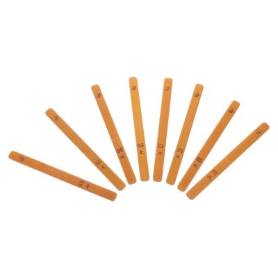 BESPORTBLE 8pcs Bamboo Divination Sticks for Chinese Fortune Telling Engraved Buddhist Stick Set Vintage Blank for Rituals and Party Favors