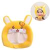 JOINPAYA Plush Rabbit Ears Costume Hat for Women Funny Easter Party Accessory Bunny Hat for Cosplay Christmas Halloween Comfortable Stylish Winter Headwear view 4