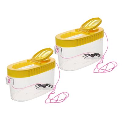 BRIGHTFUFU 2PCS Outdoor Insect Observation Magnifying Boxes for Boys and Girls Portable Critter Containers Magnification for Nature Exploration and Bug Watching