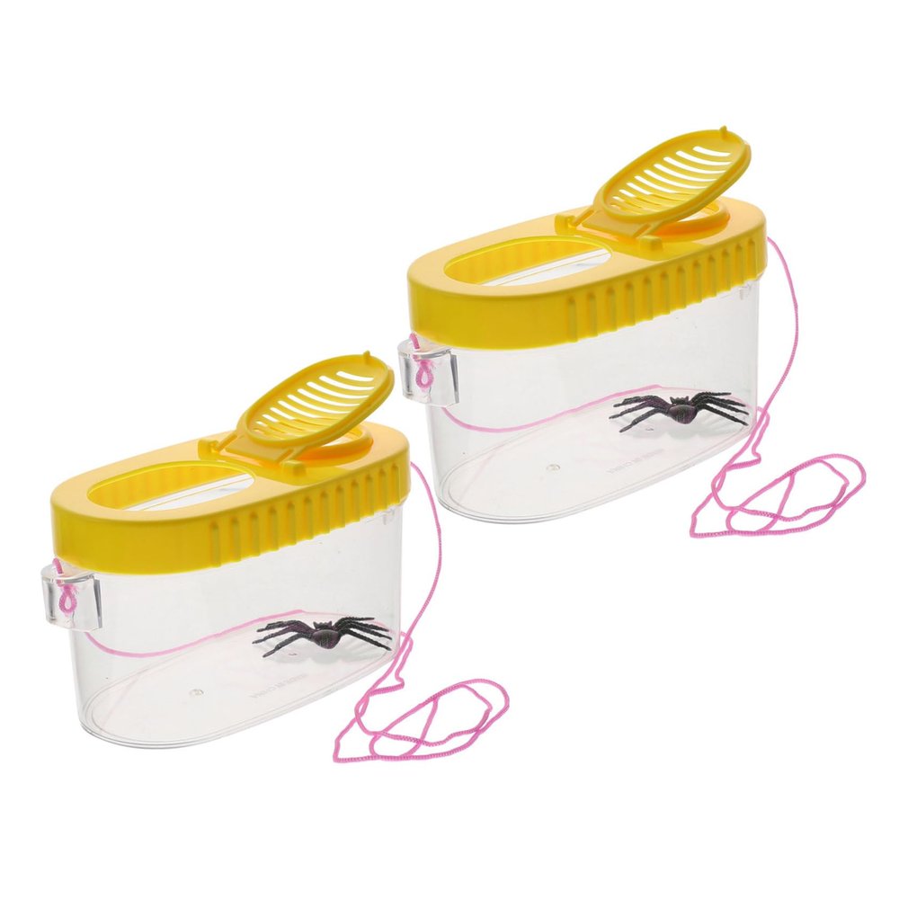 BRIGHTFUFU 2PCS Outdoor Insect Observation Magnifying Boxes for Boys and Girls Portable Critter Containers Magnification for Nature Exploration and Bug Watching