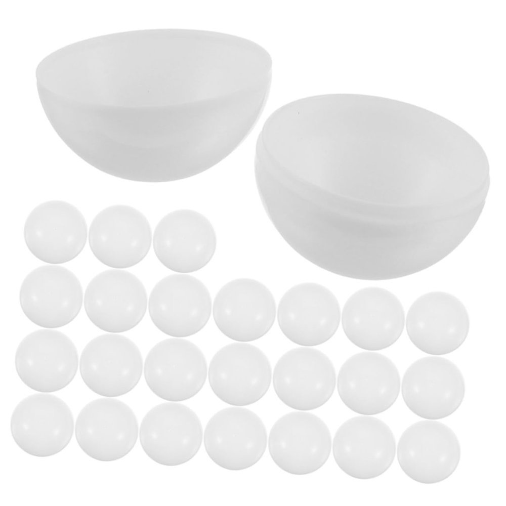 ORFOFE 40pcs Lottery Game Balls Empty Raffle Balls Openable for Parties and Events