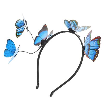 Butterfly Headband for Brides Unique Wedding Headwear Hair Decorations for Women Fascinator Crown for Tea Parties Special Occasions