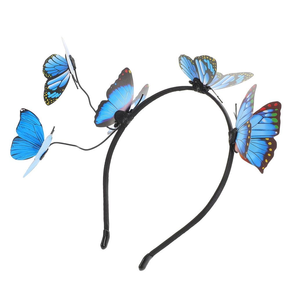 Butterfly Headband for Brides Unique Wedding Headwear Hair Decorations for Women Fascinator Crown for Tea Parties Special Occasions