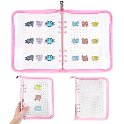 8-Page Pin Display Book, Portable Pin Trading Book, Badge Holder, Organizer Flipchart Album, Souvenir Badge Pouch for Traveling Collectors(Pink)